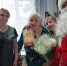 Дед Мороз и снегурочка поздравили жительницу п.Херпучи с ее 90-летним юбилеем - Библиотечно-музейный центр м. р. им. Полины Осипенко