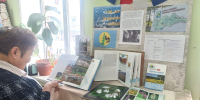 В библиотеке с.Владимировка проходит книжно-информационная выставка "100 лет любимому району" - Библиотечно-музейный центр м. р. им. Полины Осипенко