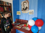 Библиотека с. Оглонги оформила книжную выставку,посвященную Булгакову М.А. "Мастер на все времена"