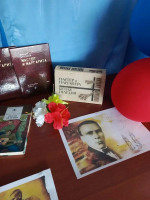 Библиотека с. Оглонги оформила книжную выставку,посвященную Булгакову М.А. "Мастер на все времена"