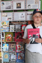 В библиотеке п. Херпучи ко дню рождения Пушкина А.С. оформлена книжная выставка "Давайте Пушкина читать"